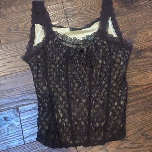 Lace corset unstructured, dress up or down